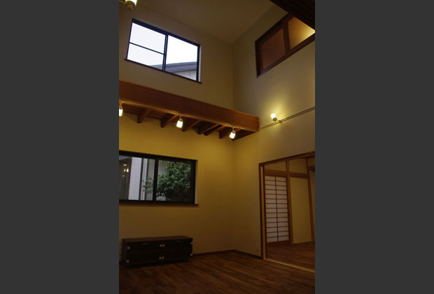 リビング上部吹抜