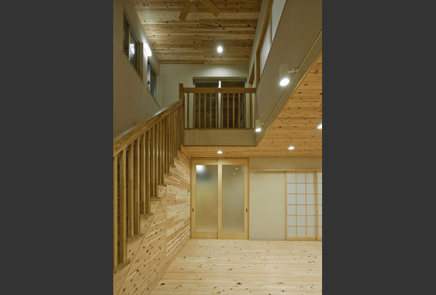 リビング、吹抜け