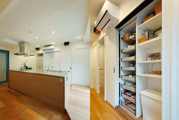 吹き抜けがダイニングスペースに！