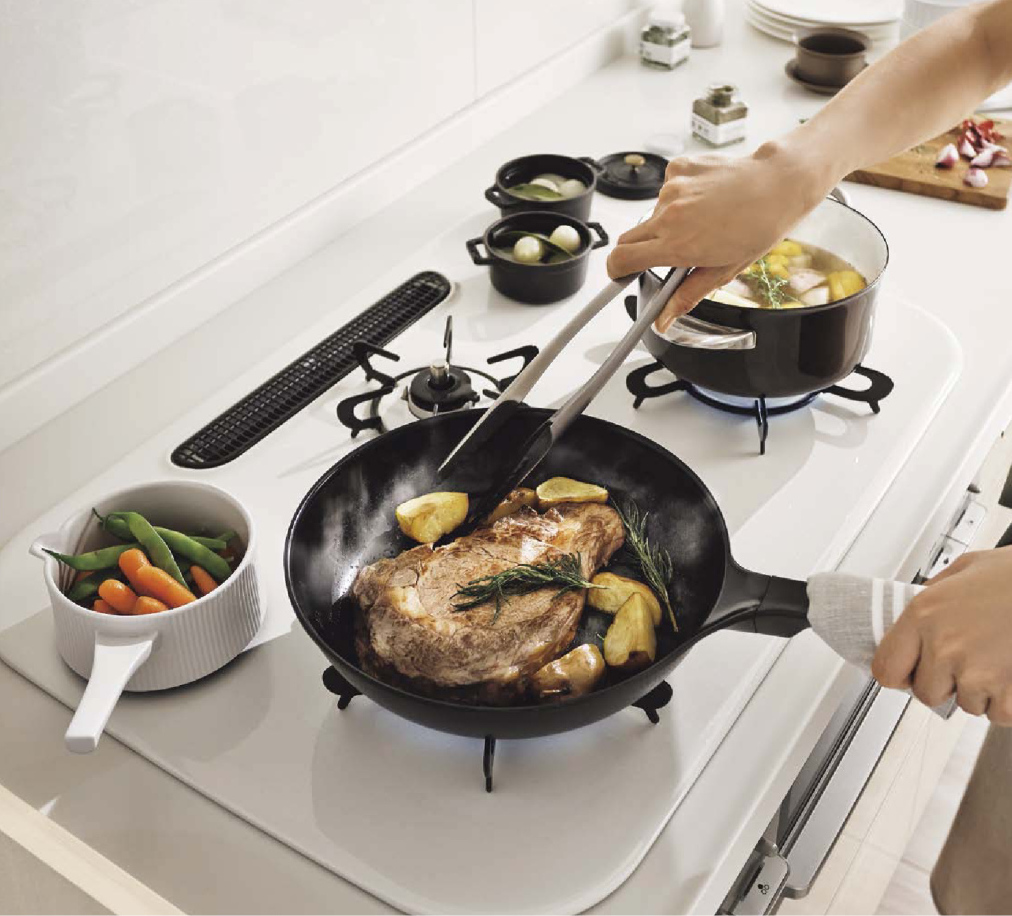 火を「使う」ガスコンロは、根強い人気！