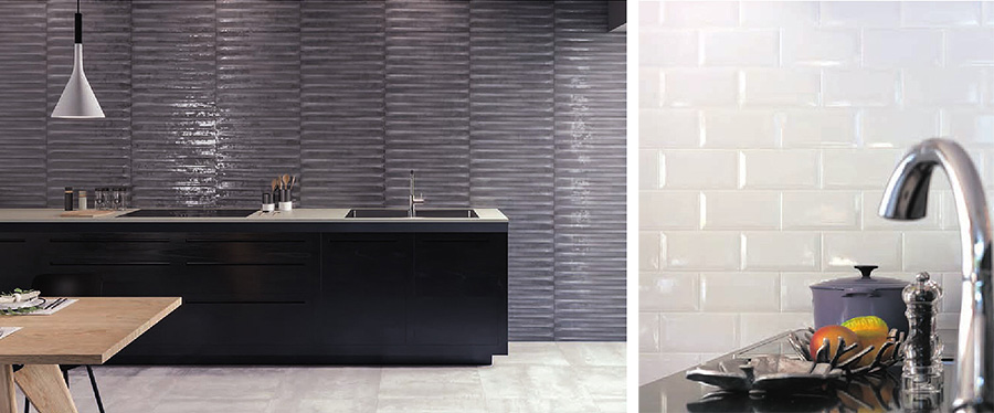 一色でタイルで統一したシンプルなデザイン