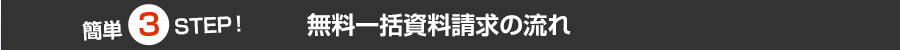 無料一括資料請求の流れ